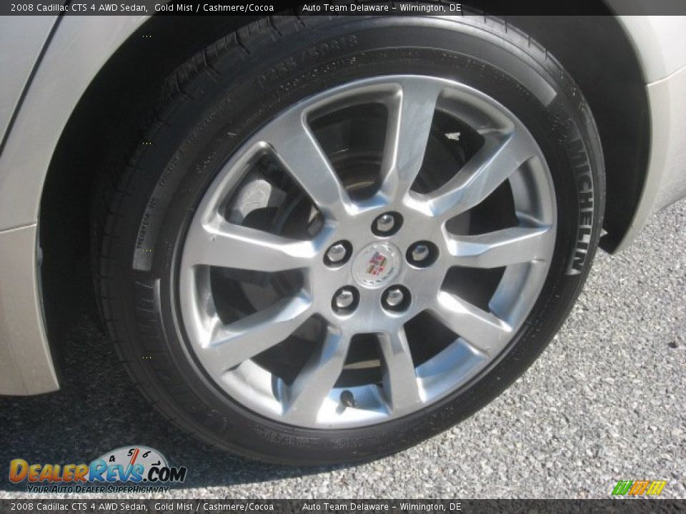 2008 Cadillac CTS 4 AWD Sedan Gold Mist / Cashmere/Cocoa Photo #10