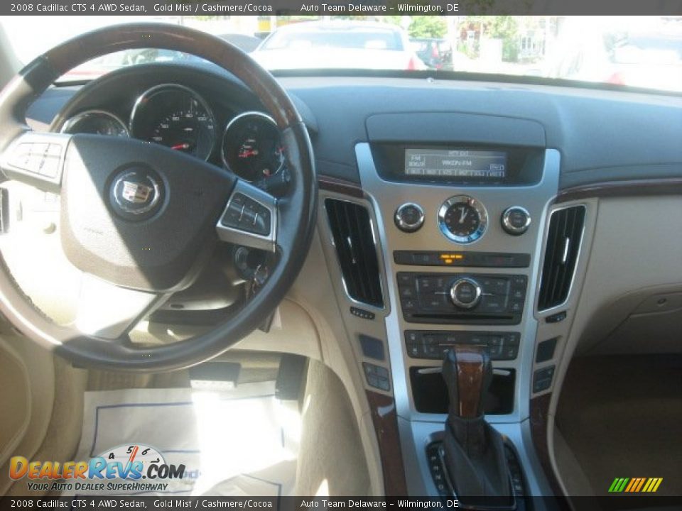 2008 Cadillac CTS 4 AWD Sedan Gold Mist / Cashmere/Cocoa Photo #11