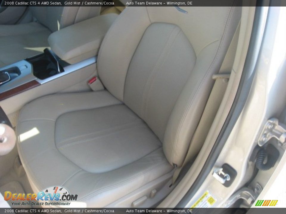 2008 Cadillac CTS 4 AWD Sedan Gold Mist / Cashmere/Cocoa Photo #12