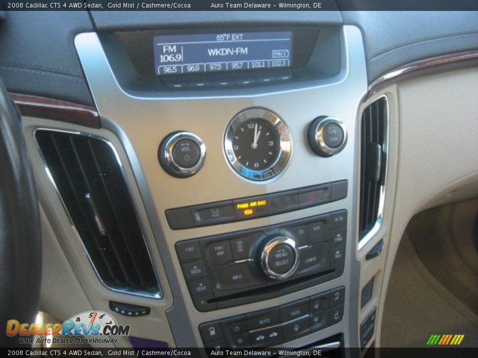 2008 Cadillac CTS 4 AWD Sedan Gold Mist / Cashmere/Cocoa Photo #14