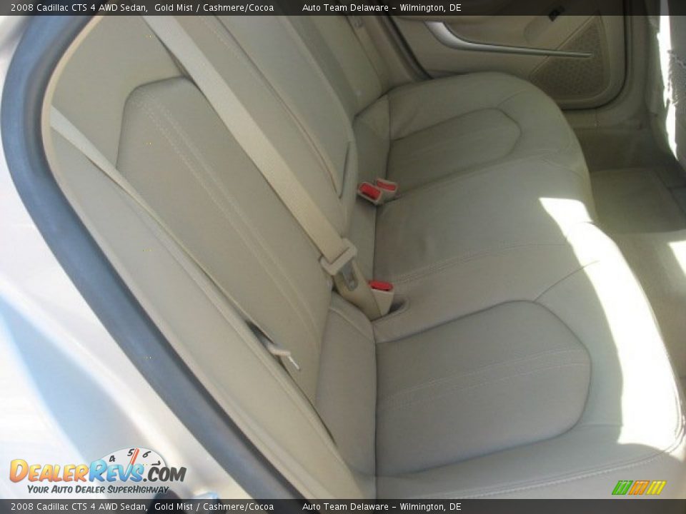 2008 Cadillac CTS 4 AWD Sedan Gold Mist / Cashmere/Cocoa Photo #17