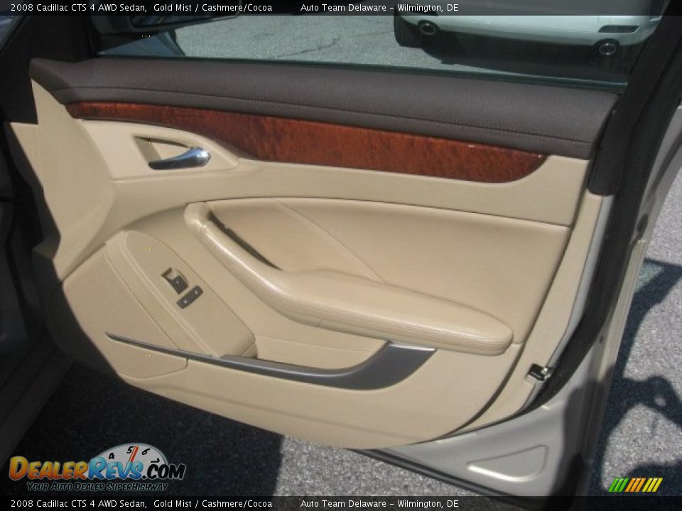 2008 Cadillac CTS 4 AWD Sedan Gold Mist / Cashmere/Cocoa Photo #20