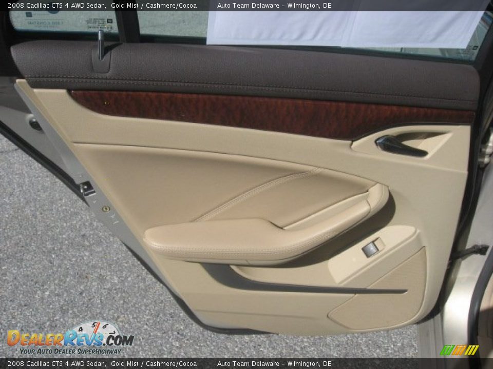 2008 Cadillac CTS 4 AWD Sedan Gold Mist / Cashmere/Cocoa Photo #22