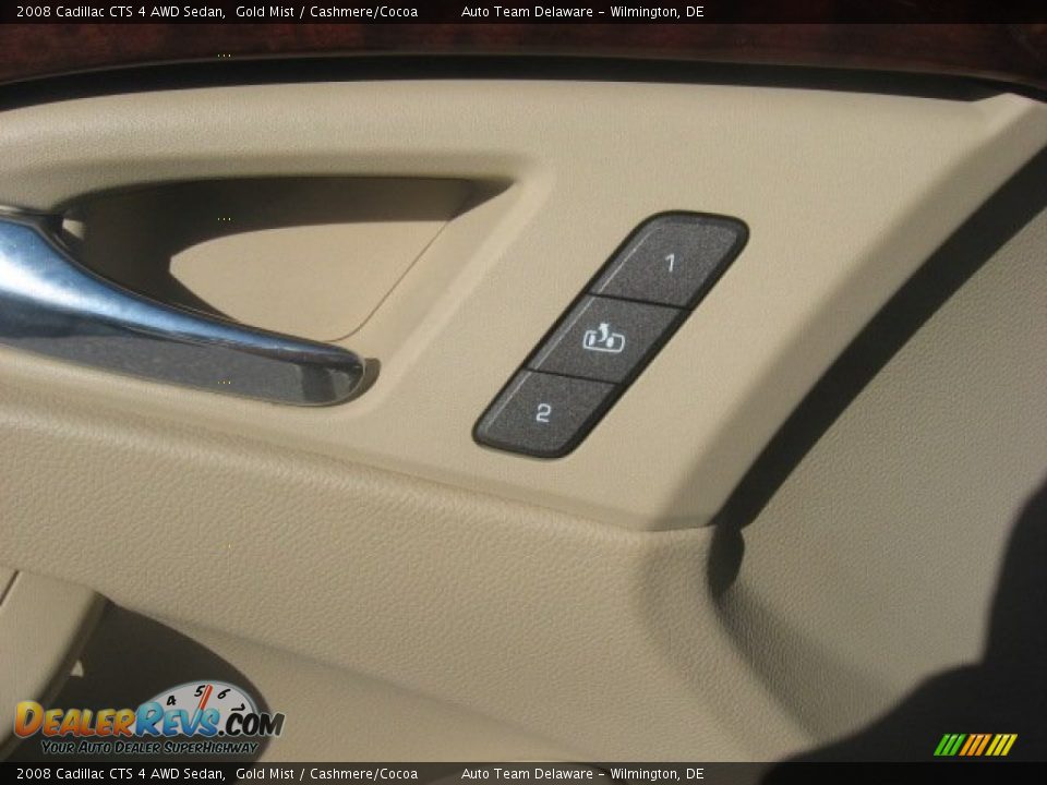 2008 Cadillac CTS 4 AWD Sedan Gold Mist / Cashmere/Cocoa Photo #25