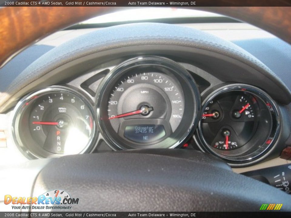 2008 Cadillac CTS 4 AWD Sedan Gold Mist / Cashmere/Cocoa Photo #28