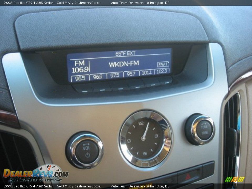 2008 Cadillac CTS 4 AWD Sedan Gold Mist / Cashmere/Cocoa Photo #29