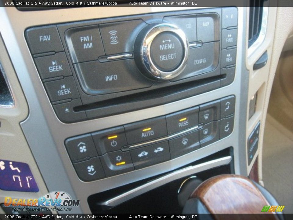 2008 Cadillac CTS 4 AWD Sedan Gold Mist / Cashmere/Cocoa Photo #31