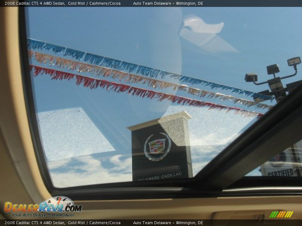 2008 Cadillac CTS 4 AWD Sedan Gold Mist / Cashmere/Cocoa Photo #35