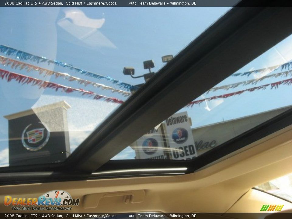 2008 Cadillac CTS 4 AWD Sedan Gold Mist / Cashmere/Cocoa Photo #36
