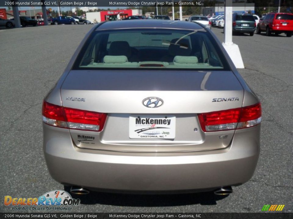 2006 Hyundai Sonata GLS V6 Golden Beige / Beige Photo #3