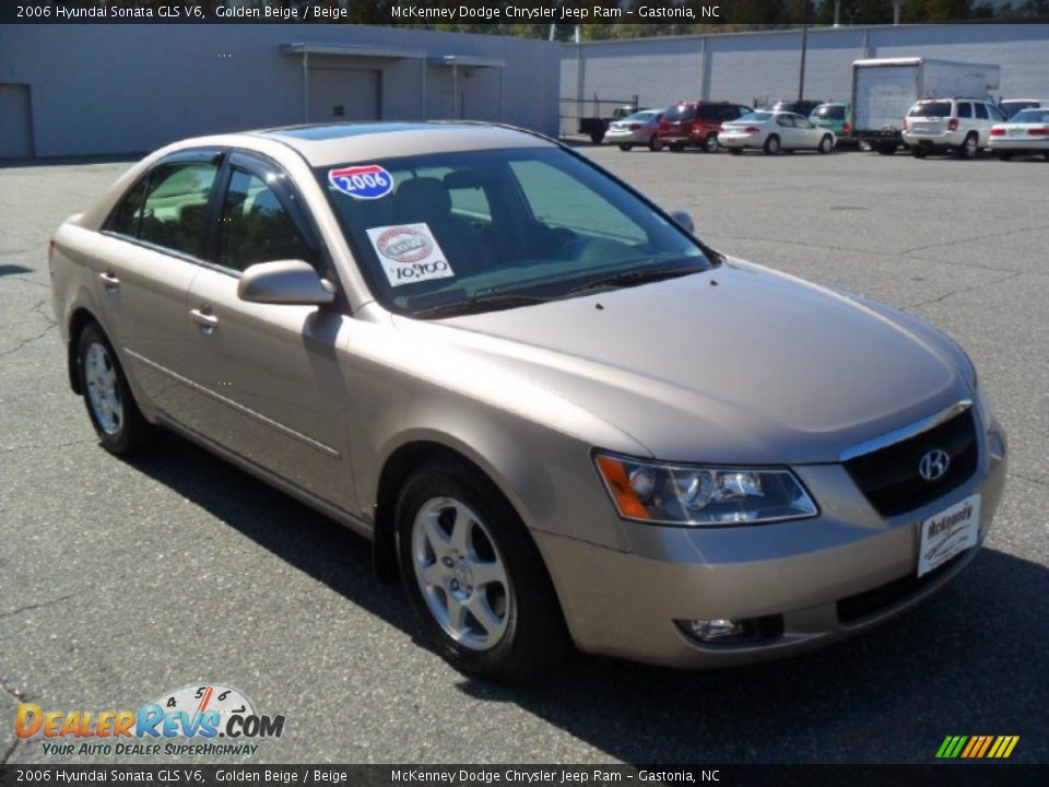 2006 Hyundai Sonata GLS V6 Golden Beige / Beige Photo #5