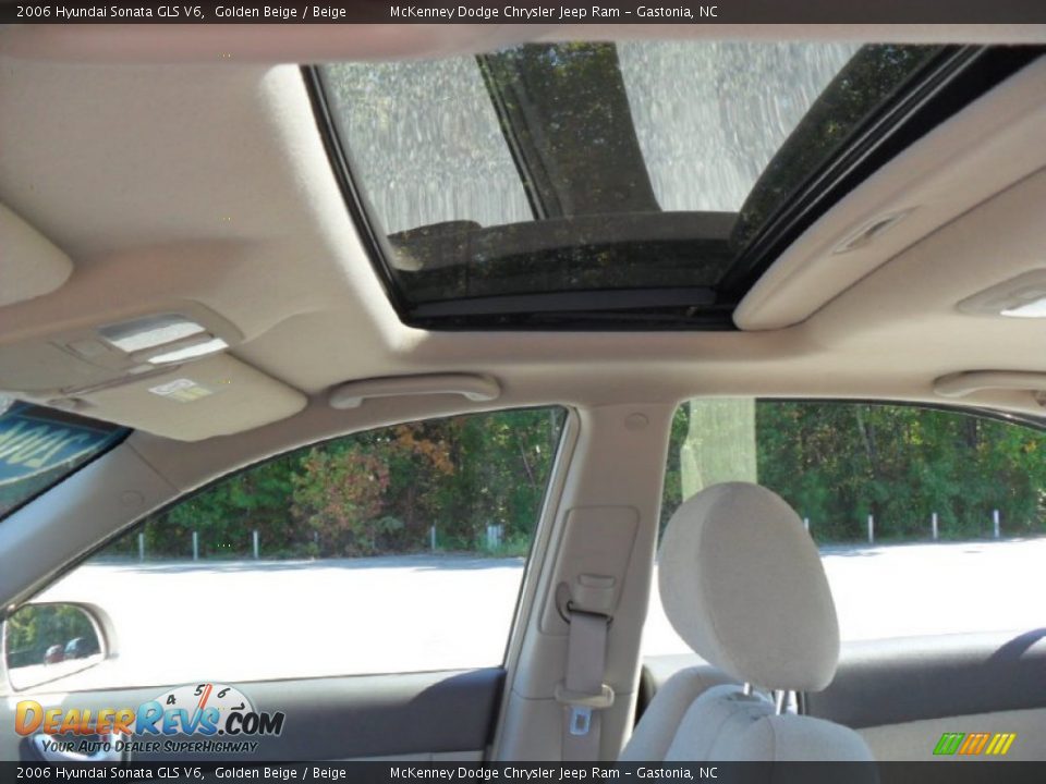 2006 Hyundai Sonata GLS V6 Golden Beige / Beige Photo #9