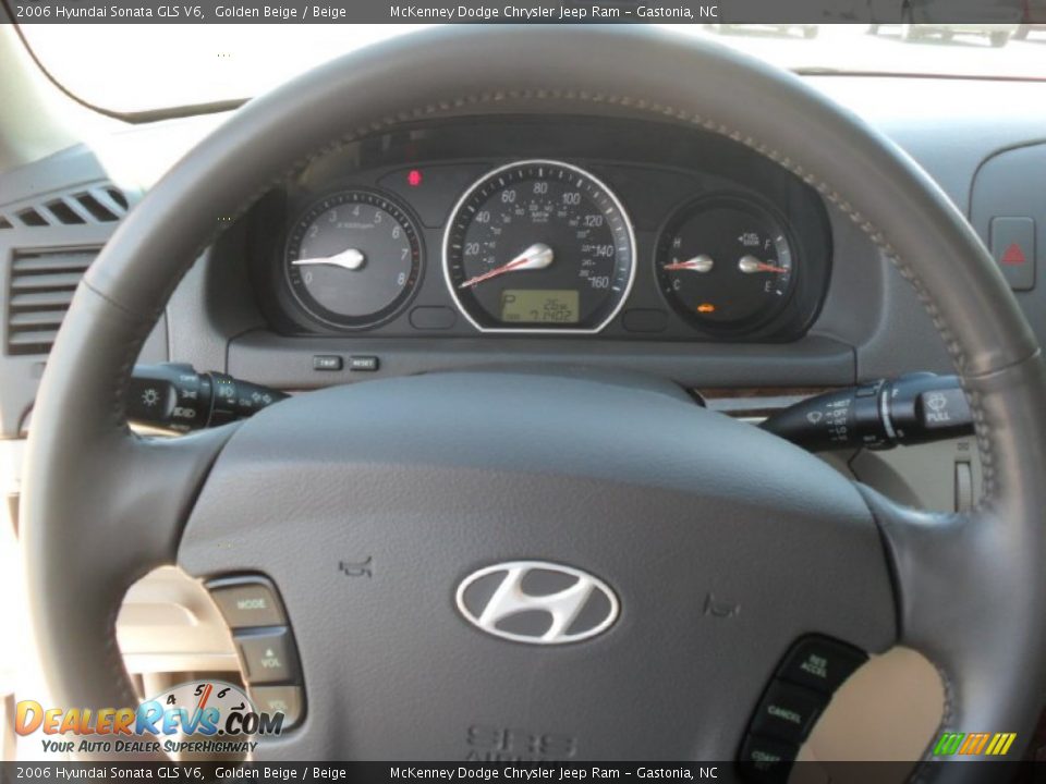 2006 Hyundai Sonata GLS V6 Golden Beige / Beige Photo #12