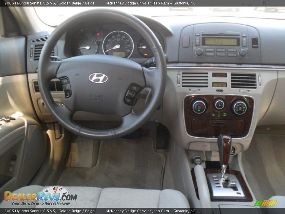 2006 Hyundai Sonata GLS V6 Golden Beige / Beige Photo #15