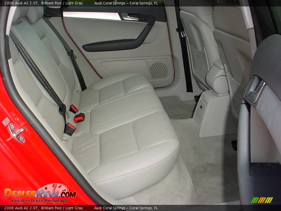 2008 Audi A3 2.0T Brilliant Red / Light Gray Photo #11