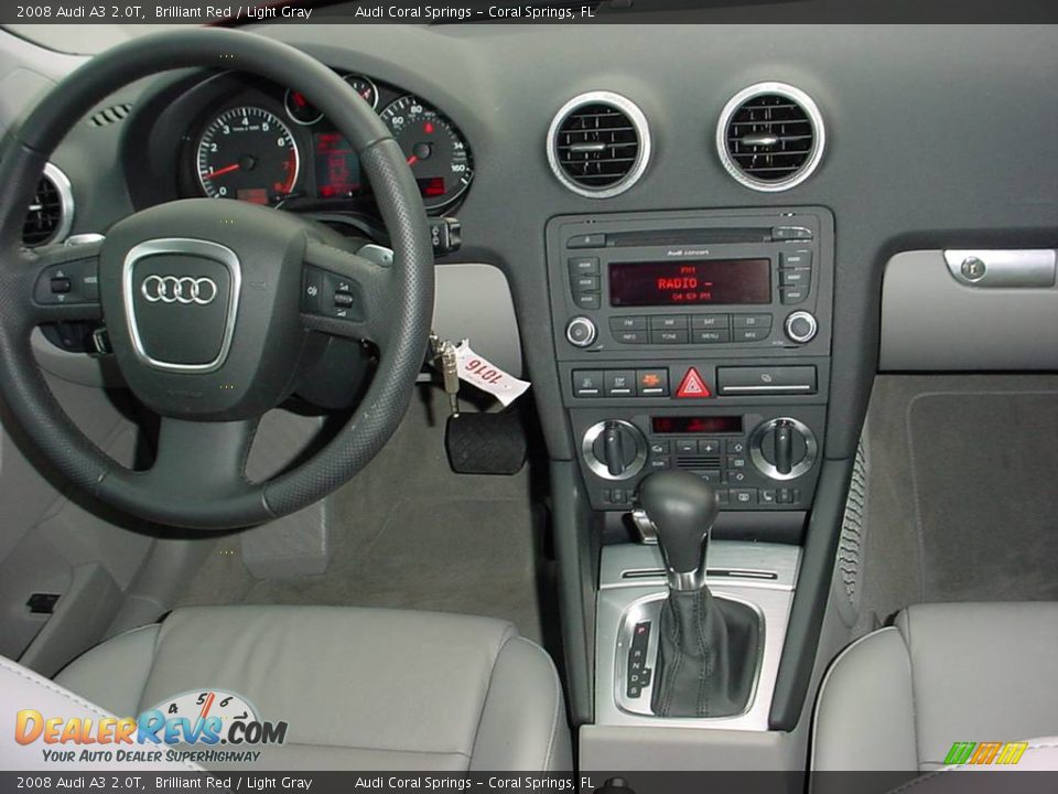 2008 Audi A3 2.0T Brilliant Red / Light Gray Photo #12