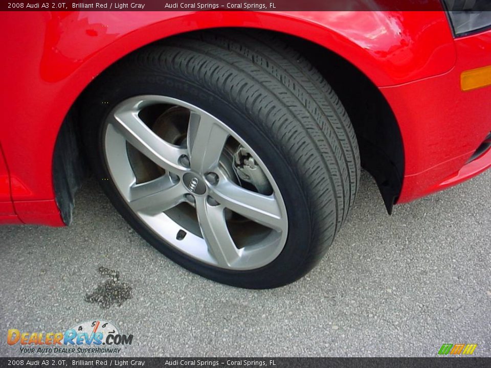 2008 Audi A3 2.0T Brilliant Red / Light Gray Photo #13