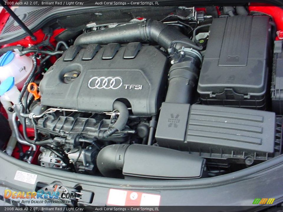 2008 Audi A3 2.0T Brilliant Red / Light Gray Photo #14