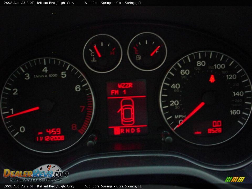 2008 Audi A3 2.0T Brilliant Red / Light Gray Photo #15