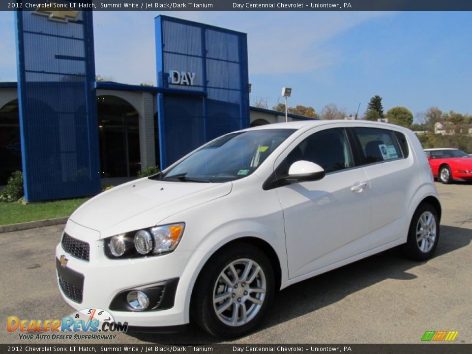 2012 Chevrolet Sonic LT Hatch Summit White / Jet Black/Dark Titanium Photo #1
