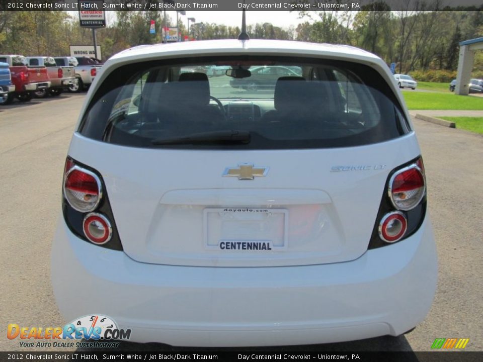 2012 Chevrolet Sonic LT Hatch Summit White / Jet Black/Dark Titanium Photo #3