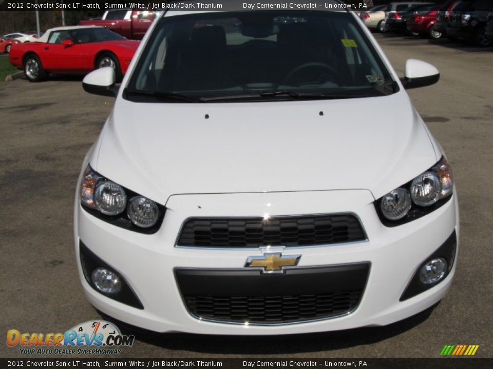 2012 Chevrolet Sonic LT Hatch Summit White / Jet Black/Dark Titanium Photo #6