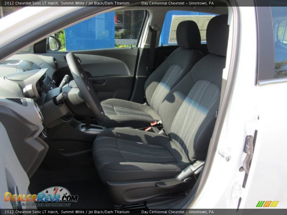 2012 Chevrolet Sonic LT Hatch Summit White / Jet Black/Dark Titanium Photo #9