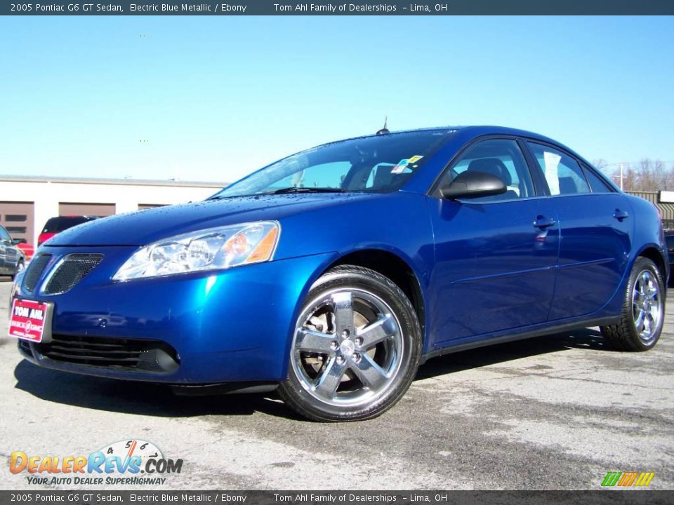 2005 Pontiac G6 GT Sedan Electric Blue Metallic / Ebony Photo #1