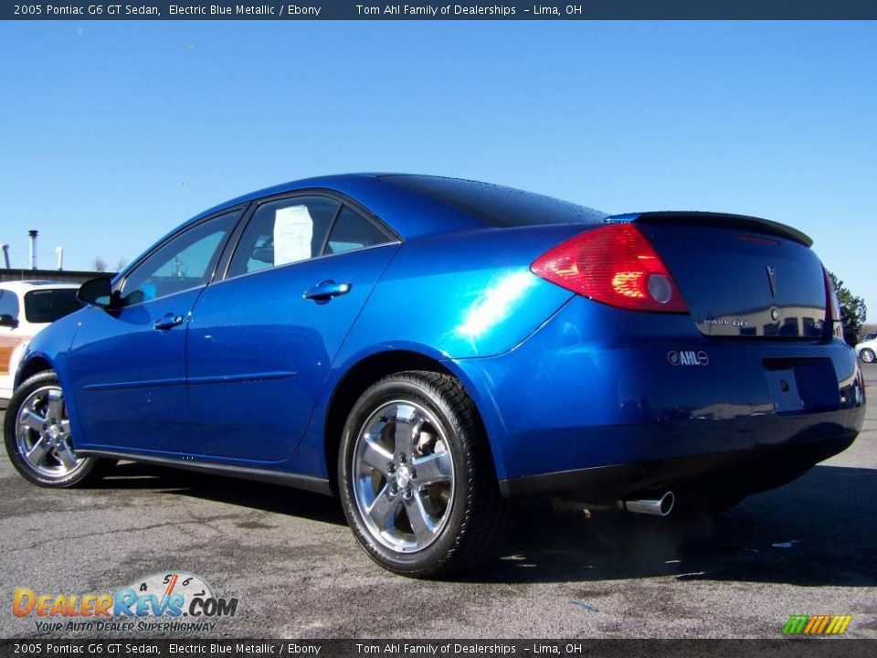 2005 Pontiac G6 GT Sedan Electric Blue Metallic / Ebony Photo #6