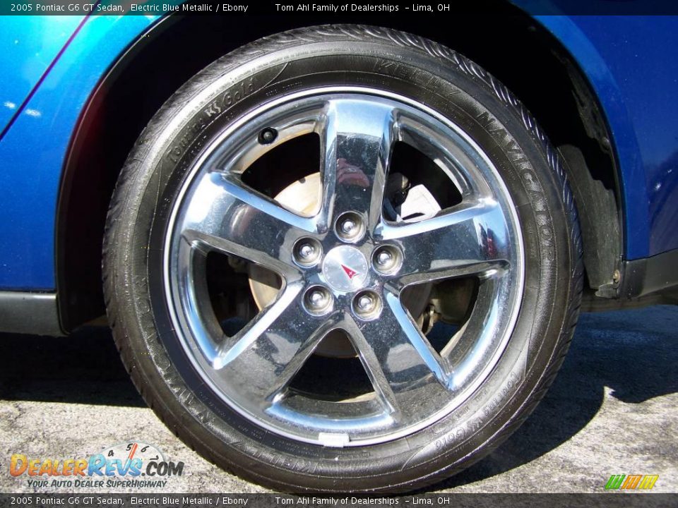 2005 Pontiac G6 GT Sedan Electric Blue Metallic / Ebony Photo #7