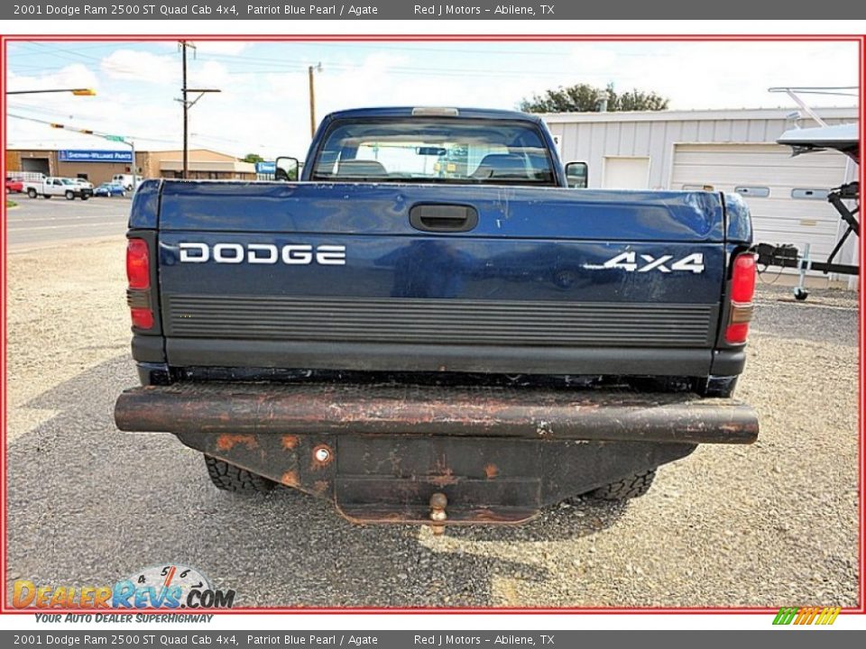 2001 Dodge Ram 2500 ST Quad Cab 4x4 Patriot Blue Pearl / Agate Photo #4