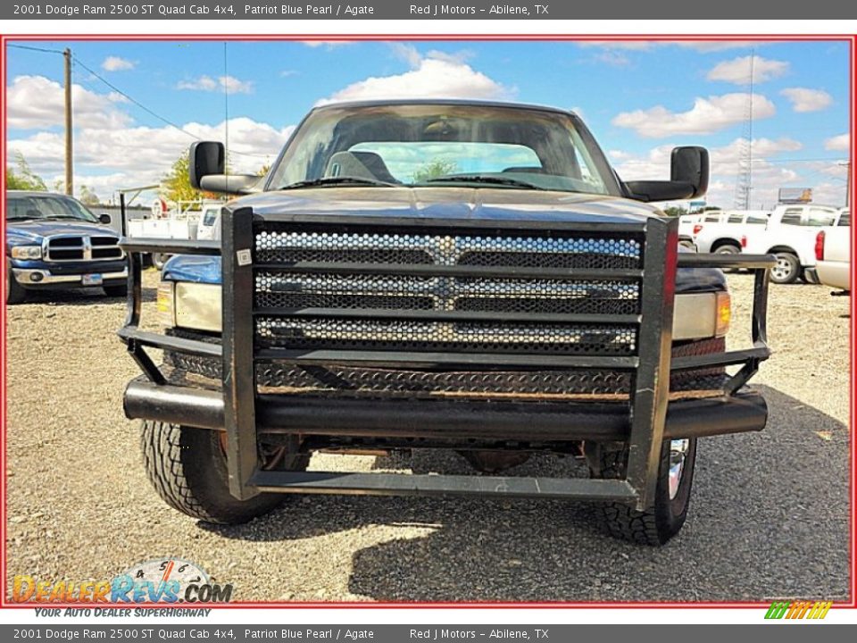 2001 Dodge Ram 2500 ST Quad Cab 4x4 Patriot Blue Pearl / Agate Photo #12