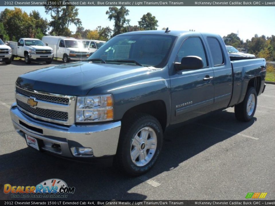 2012 Chevrolet Silverado 1500 LT Extended Cab 4x4 Blue Granite Metallic / Light Titanium/Dark Titanium Photo #1