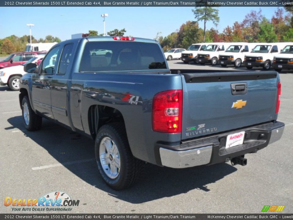 2012 Chevrolet Silverado 1500 LT Extended Cab 4x4 Blue Granite Metallic / Light Titanium/Dark Titanium Photo #2