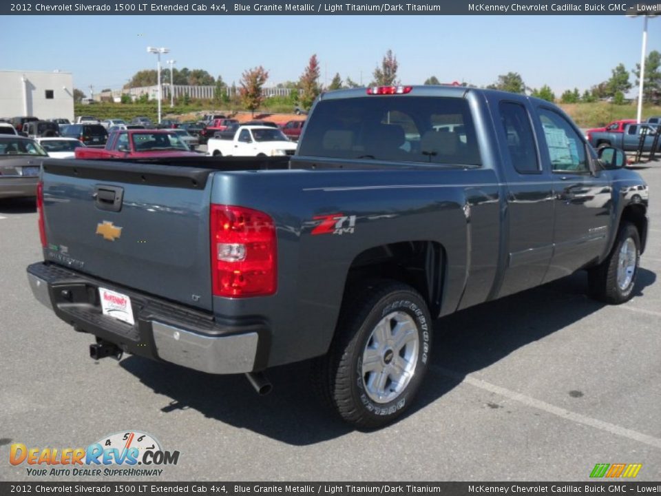 2012 Chevrolet Silverado 1500 LT Extended Cab 4x4 Blue Granite Metallic / Light Titanium/Dark Titanium Photo #4