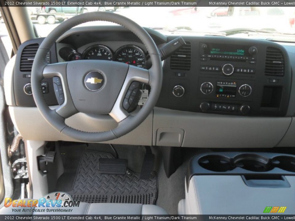 2012 Chevrolet Silverado 1500 LT Extended Cab 4x4 Blue Granite Metallic / Light Titanium/Dark Titanium Photo #13