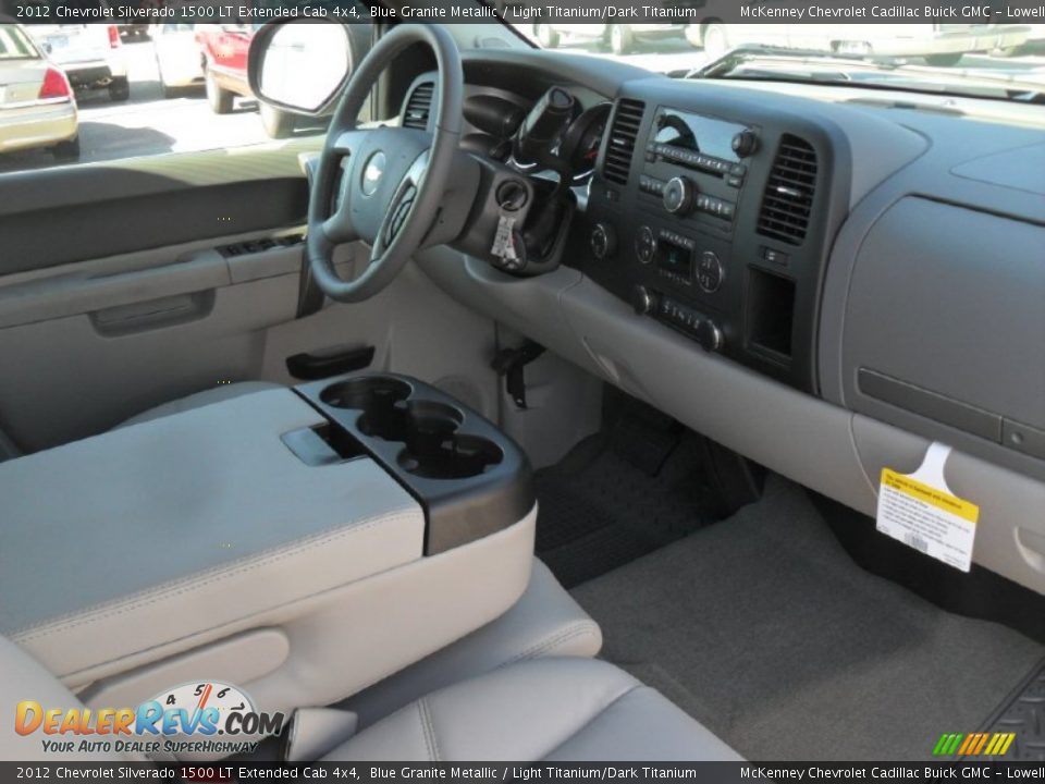 2012 Chevrolet Silverado 1500 LT Extended Cab 4x4 Blue Granite Metallic / Light Titanium/Dark Titanium Photo #18