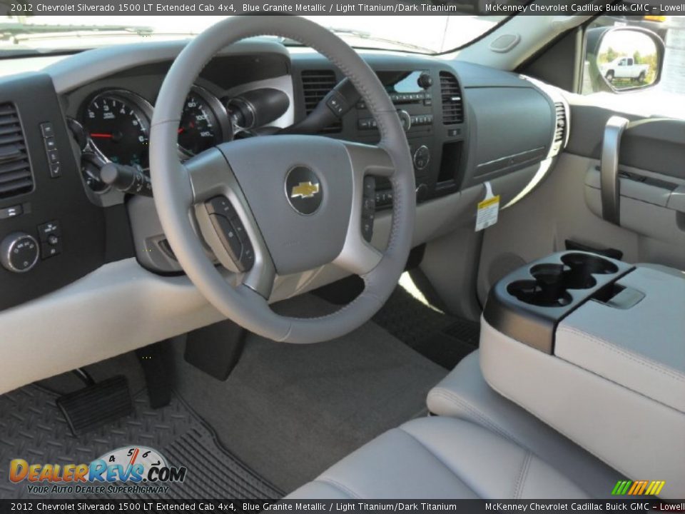 Light Titanium/Dark Titanium Interior - 2012 Chevrolet Silverado 1500 LT Extended Cab 4x4 Photo #23