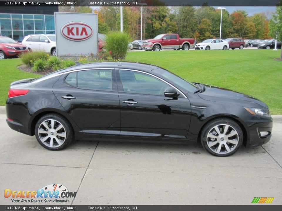 Ebony Black 2012 Kia Optima SX Photo #3