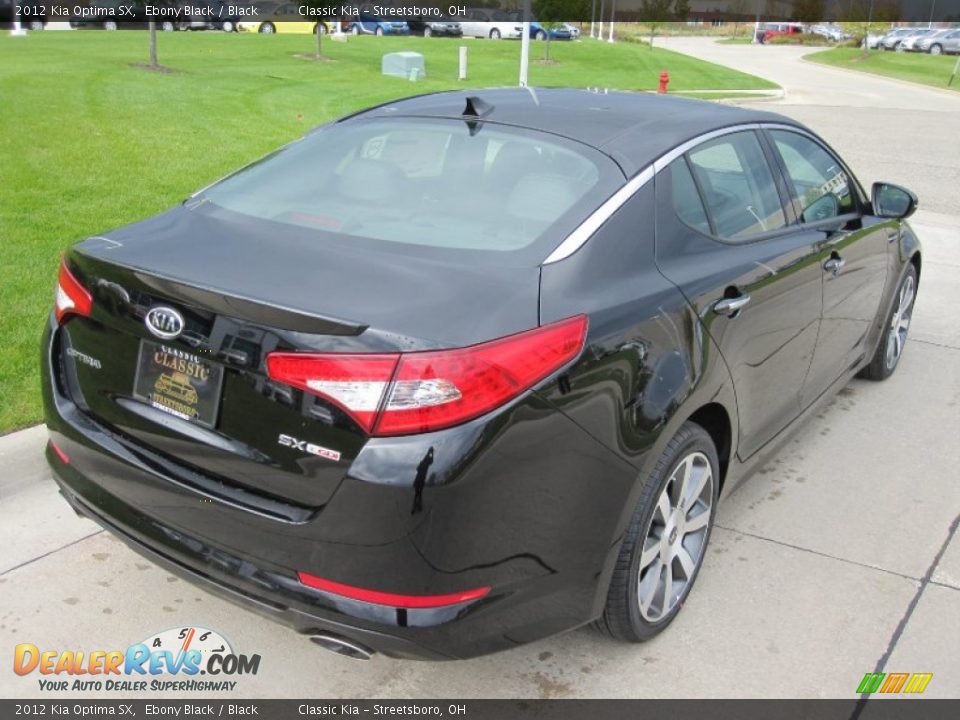 2012 Kia Optima SX Ebony Black / Black Photo #4