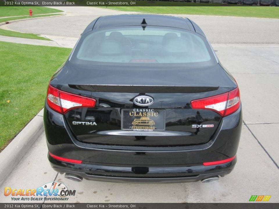 2012 Kia Optima SX Ebony Black / Black Photo #5