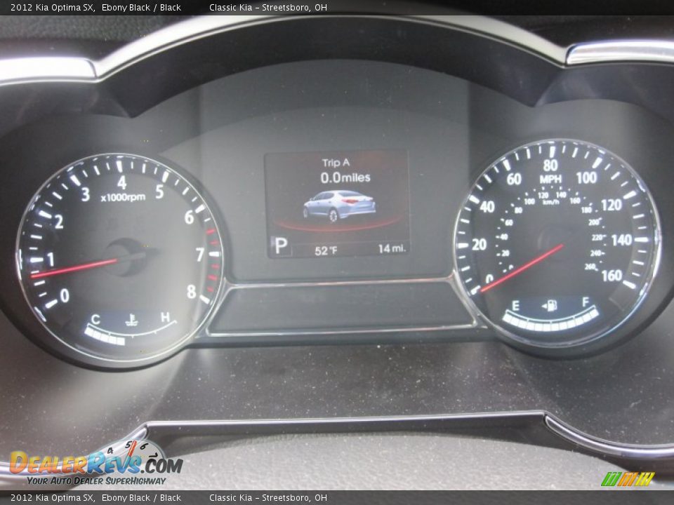 2012 Kia Optima SX Gauges Photo #9