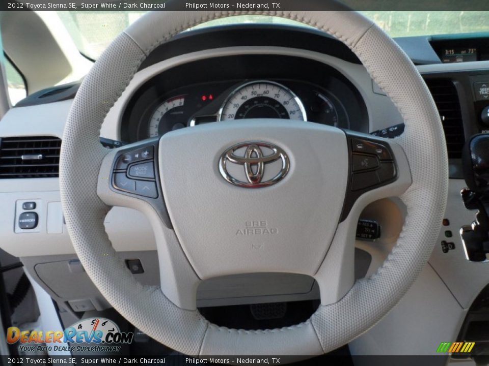 2012 Toyota Sienna SE Steering Wheel Photo #34