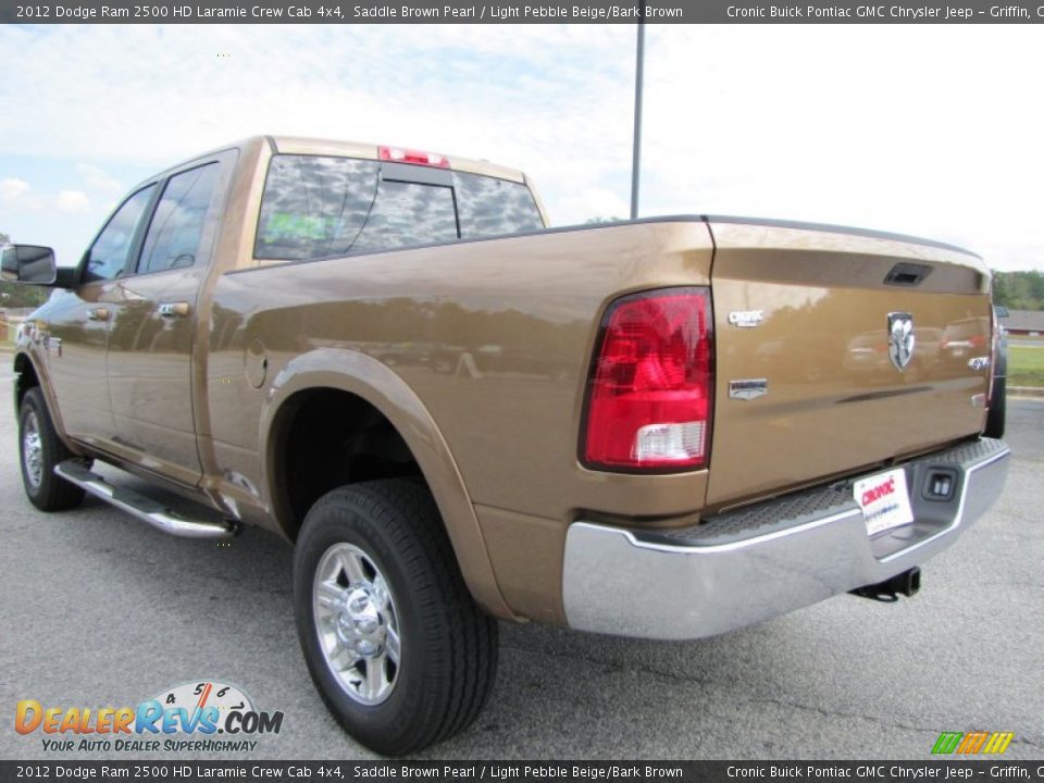 2012 Dodge Ram 2500 HD Laramie Crew Cab 4x4 Saddle Brown Pearl / Light Pebble Beige/Bark Brown Photo #5