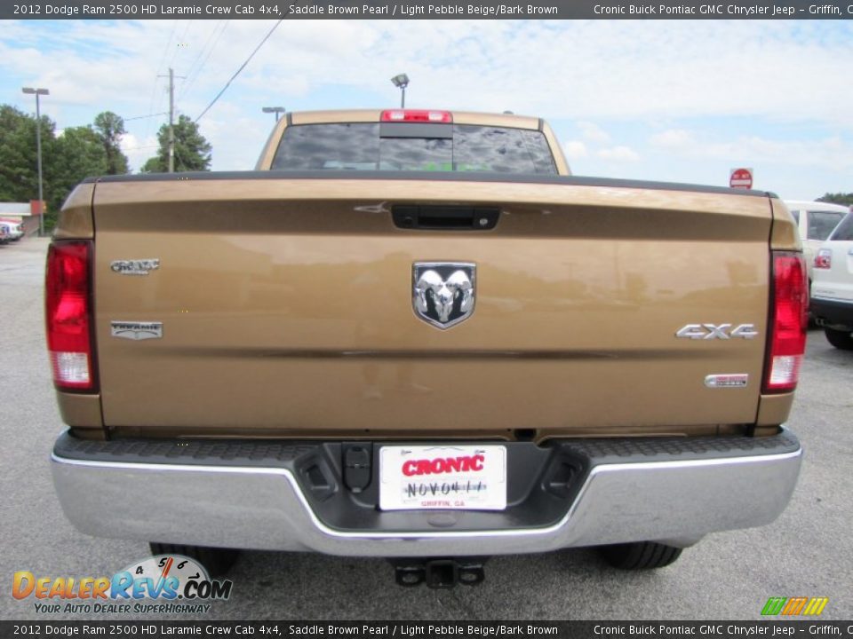 2012 Dodge Ram 2500 HD Laramie Crew Cab 4x4 Saddle Brown Pearl / Light Pebble Beige/Bark Brown Photo #6