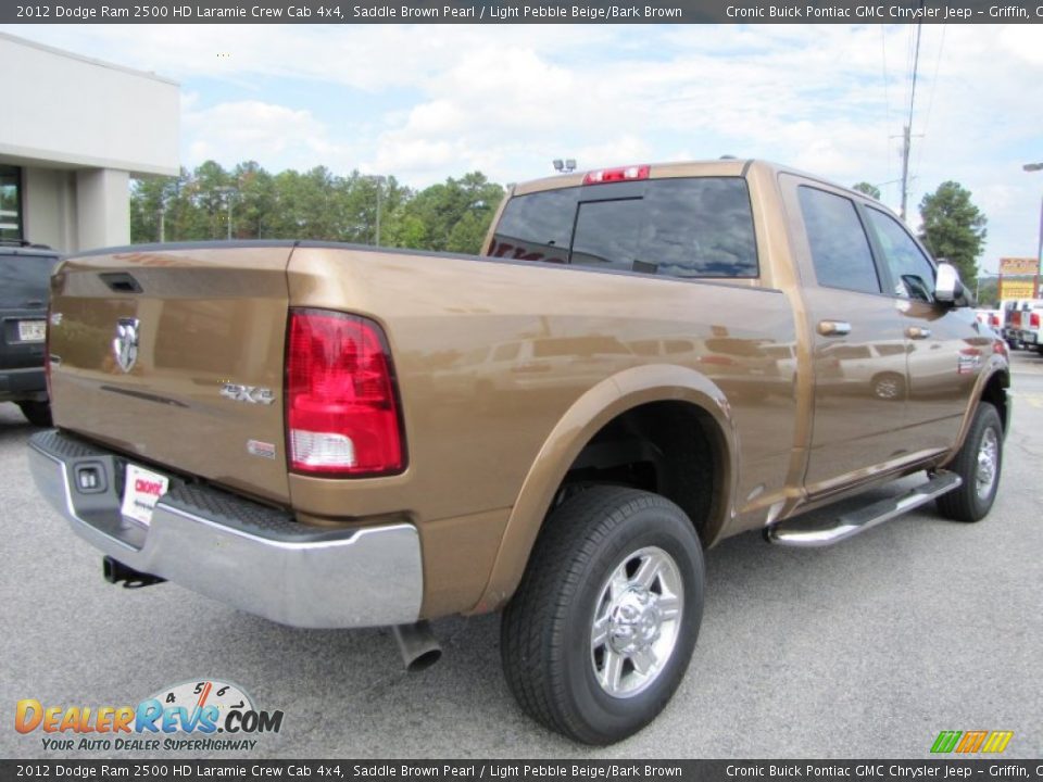 2012 Dodge Ram 2500 HD Laramie Crew Cab 4x4 Saddle Brown Pearl / Light Pebble Beige/Bark Brown Photo #7