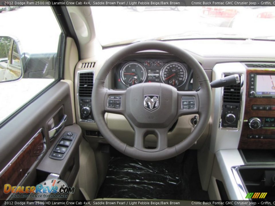 2012 Dodge Ram 2500 HD Laramie Crew Cab 4x4 Steering Wheel Photo #17