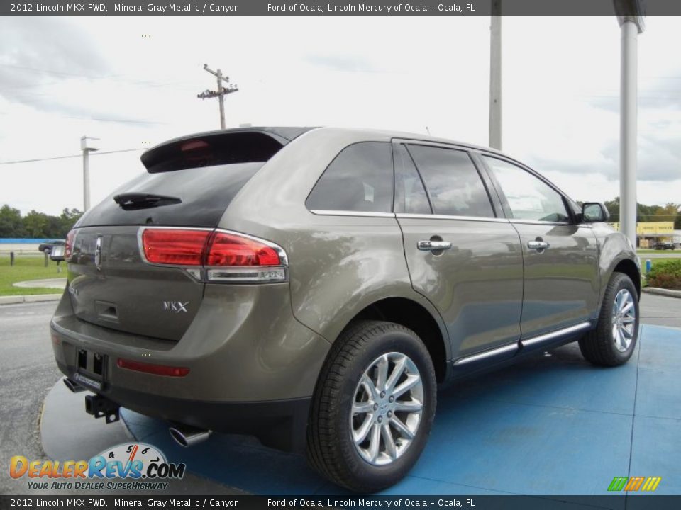 Mineral Gray Metallic 2012 Lincoln MKX FWD Photo #3