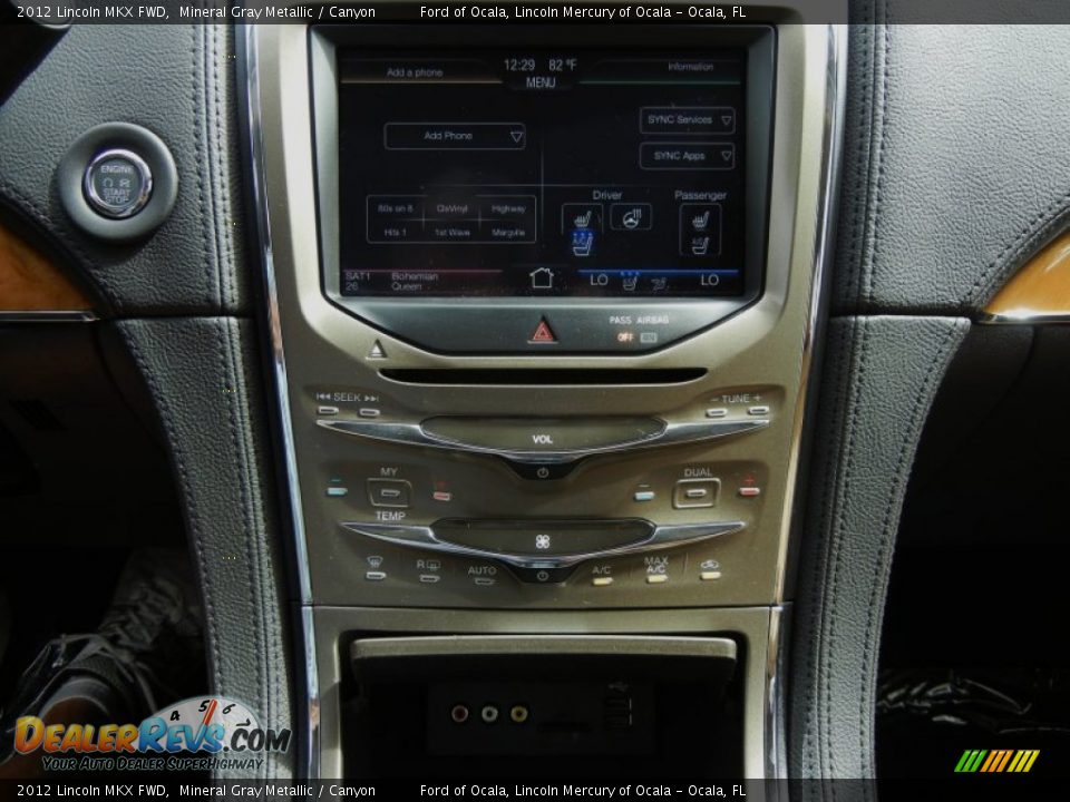 2012 Lincoln MKX FWD Mineral Gray Metallic / Canyon Photo #10