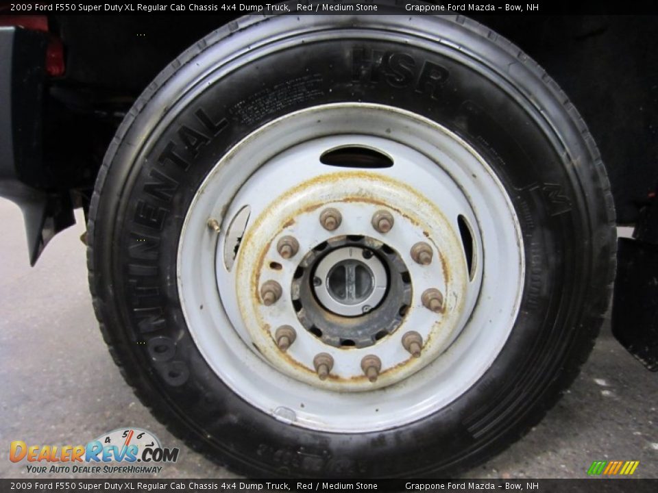 2009 Ford F550 Super Duty XL Regular Cab Chassis 4x4 Dump Truck Wheel Photo #7